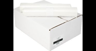 Transparante MDP Vuilniszakken 70x110 cm, 0.021 mm Dik - 250 Stuks (10 Rollen)