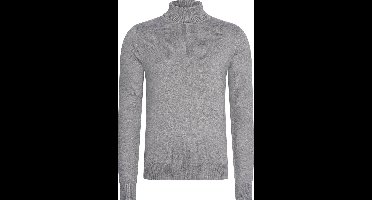 Mario Russo Coltrui - Trui Heren - Sweater Heren - Coltrui Heren - 3XL - Antraciet
