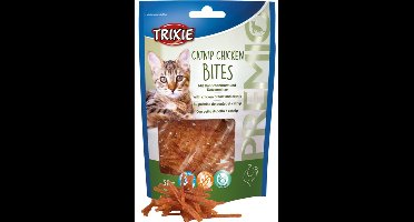 Trixie Catnip Chicken bites - kattensnoepjes - 5 zakjes van 50 gram -