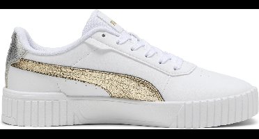 PUMA Carina 2.0 Metallic Shine Dames Sneakers - PUMA White-PUMA Gold-PUMA Silver - Maat 38