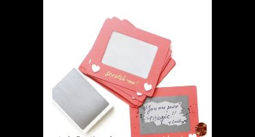 6 Kraskaarten DIY liefdes coupon cadeau - Jubileum - Verjaardag - Liefde - Valentijn - Kerst - Liefdesbrief - DIY-Kit - Romantiek - Romantisch - Kado - Verrassing - Cadeau - Kraskaarten - DIY - Coupons - Uniek - Verrassing - Date - Date night-Trouwen