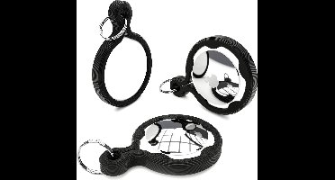 3x Sleutelhanger Voor Apple Airtag // Zwart // Gemaakt in Nederland // Laagste prijs