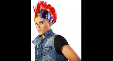 Pruik Mohawk Multicolour
