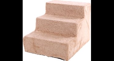 Flamingo Trap voor Honden Easy Step Beige – 45 cm L x 60 cm B x 40 cm H, Efficiënt en Mooi Design, Sterk en Duurzaam, Afneembare Rits en Wasbaar op 30°C