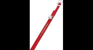 Flamingo Monte Carlo Gevoerd - Halsband Katten - Halsband Monte Carlo Rood M 22-25cm 11mm - 1st - 126270 - 1st