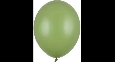 Partydeco - Ballonnen latex - Rosemary green Eucalyptus 23 cm (100 stuks)