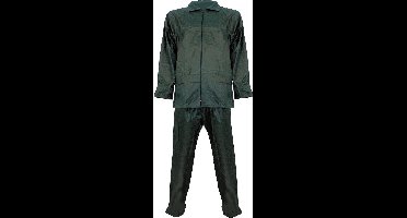 Regenpak - Dames & Heren - Maat XL - Wind / Waterdicht & Ademend - Met capuchon - Groen