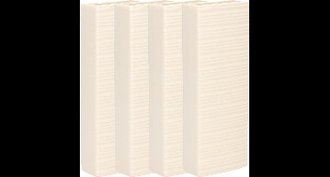 Gerimport Waterverdamper - 6x - warm wit - keramiek - 400 ml - radiatorbak luchtbevochtiger - 7,4 x 18,6 cm