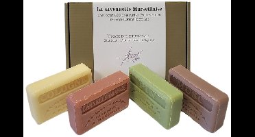 Cadeau box zeep, Cologne, Kaneel-sinaasappel, Den, Musc - Kerstcadeau, valentijn cadeautje voor hem