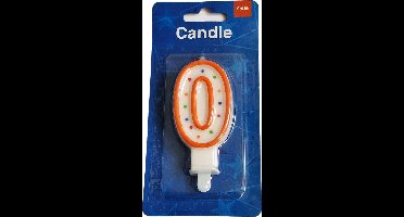 Folat Verjaardagskaars 0 Jaar 10 X 5 Cm Wax Rood