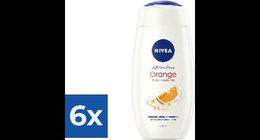 Nivea Douchegel - Orange & Avocado Oil 250 ml - Voordeelverpakking 6 stuks