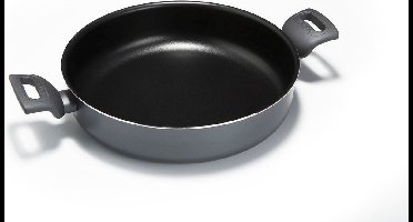 Moneta - Eden Skillet Koekenpan met 2 Handvaten ø 28 cm - Gerecycled Aluminium - Zwart -