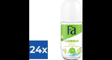 Fa Deo Roll-on - Caribbean Lemon - 50 ml. - Voordeelverpakking 24 stuks