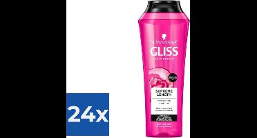 Gliss Kur Supreme Length Shampoo 250 ml - Voordeelverpakking 24 stuks