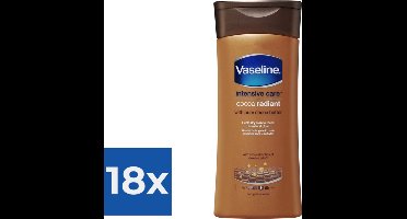 Vaseline Cocoa Radiant Intensive Care Bodylotion - 200 ml - Voordeelverpakking 18 stuks