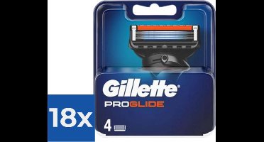 Gillette - Fusion 5 - ProGlide - Scheermejses/Navulmesjes - 4 Stuks - Voordeelverpakking 18 stuks