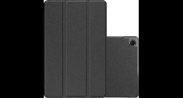 Hoes - Geschikt voor Samsung Galaxy Tab A9 - Dun & Stevig - Trifold Bookcase - Hard Cover - Hardcover Book Case - Tablet Hoesje - Zwart