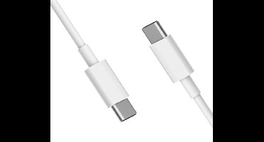 USB-C naar USB-C Kabel - 2 Meter - Snel Opladen tot 100W - Geschikt voor iPhone 15/16/17, iPad Pro & MacBook - Wit