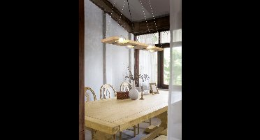 Trio leuchten - LED Hanglamp - Hangverlichting - E27 Fitting - 4-lichts - Rechthoek - Antiek Nikkel - Aluminium