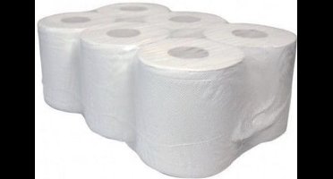 Poetsrol - Midi - Poetspapier - Horeca - 2 Laags - Spiraal 63mm Kern