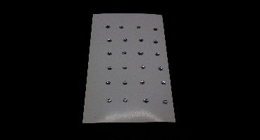 Neusversiering zilveren rondjes - met kleef strips