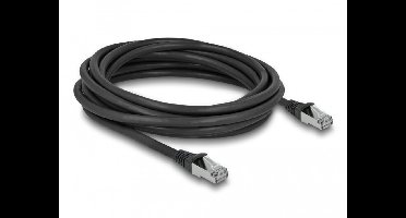 RJ45 Kabel CAT6A S/FTP PUR Outdoor 5 M zwart