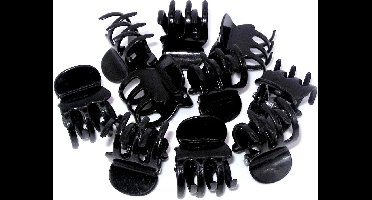 Haarklemmen 2 cm zwart