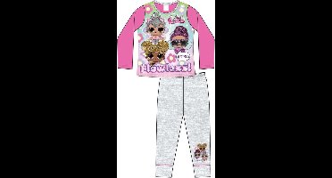 L.O.L. Surprise! Pyjama - Maat 122/128 - grijs met roze - LOL Surprise - Meisjespyjama