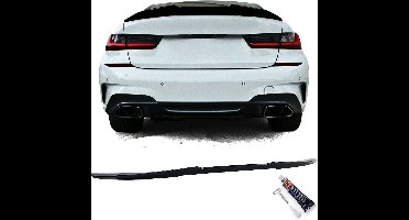 Achterklep Spoiler Cap voor Bmw 3 Serie G20 Sedan glans Zwart