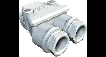 OBO Bettermann 2024063 Tweelingsschroefverbinding Kunststof, Polystereen Lichtgrijs 1 stuk(s)