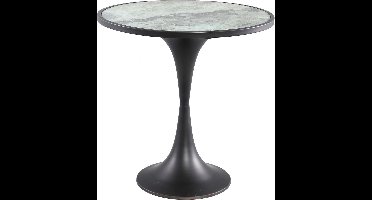 PTMD Laiko Ronde Bijzettafel - H45 x Ø45 cm - Metaal - Wit