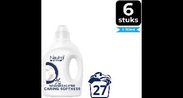 Neutral Parfumvrij Wasverzachter 27 wasbeurten - Voordeelverpakking 6 stuks