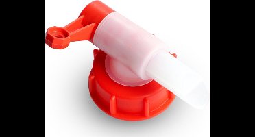 Excellent Kraan voor jerrycan 5 en 10 / DIN51 - Kraantje - Aftapkraan - Jerrycan dop met kraantje - 5 tot 10 Liter - Rood