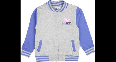 Peppa Pig College Vest - Friends for Ever - Lila / Grijs - Maat 110/116