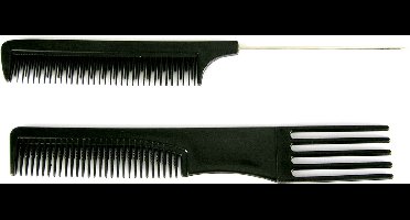 Afro kam 2 ledig en Toupeerkam.