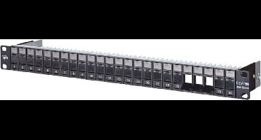 Metz Connect 130920-BK-E 24 poorten Netwerkpatchpaneel 483 mm (19) Zonder connectoren 1 HE Niet ingericht
