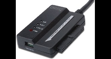 Digitus USB 3.2 Gen 1 (USB 3.0) Aansluitkabel [1x USB 3.2 Gen 1 stekker A (USB 3.0) - 1x SATA-combi-bus 15+7-polig, IDE bus 40-polig, IDE bus 44-polig]