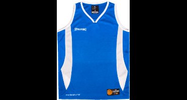 Spalding Jam Basketbalshirt Kinderen - Royal / Wit | Maat: 128