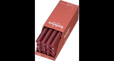 Kaarsen Bolsius Rustiek Tafelkaars Velvet Red 230*23