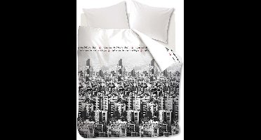 Ambiante Wander with you dekbedovertrek - Lits-Jumeaux - 240x200/220 - Zwart