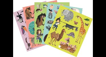 Dieren van Fiep Stickervellen, 5st