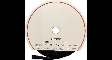 FASTECH® T0102099990125 Klittenband Om op te naaien Haakdeel (l x b) 25000 mm x 20 mm Zwart 25 m