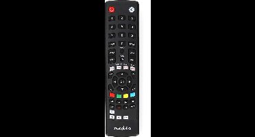 Nedis Universele Afstandsbediening - Voorgeprogrammeerd - 1 Apparaat - Amazon Prime / Disney + Button / Google Play Knop / Netflix Knop / Youtube Knop - Infrarood - Zwart