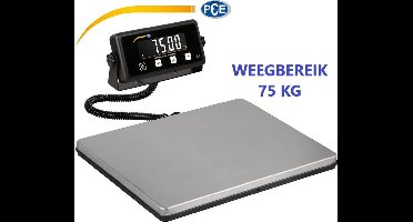 Pakketweegschaal PCE-PB 75N - tot 75 kg - telfunctie - resolutie: 0,02 kg