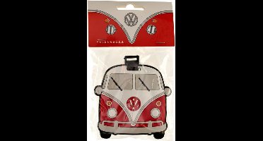 Volkswagen Kampeerbus VW T1 Rood PVC Kofferlabel