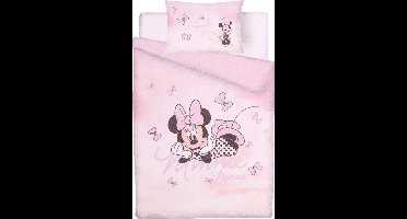 Set roze katoenen beddengoed 135x200cm Minnie Mouse, OEKO-TEX gecertificeerd 135x200 cm