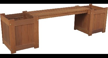 Lesli-Living-Tuinbank-met-bloembak-174x40x45-cm-teak-look