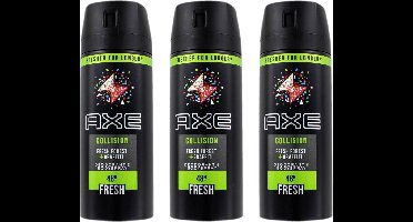 Axe Fresh Forest & Graffiti Bodyspray Deodorant - 3 x 150 ml - Voordeelverpakking
