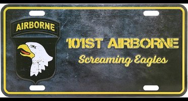 Amerikaans nummerbord - 101st. Airborne eagles