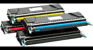 Set 4x ABC huismerk toner geschikt voor Lexmark C734 C734DN C734DTN C734DW C734N C736 C736DN C736DTN C736N CS736 CS736dn X734 X734DE X736 X736DE X738 X738DE X738DTE